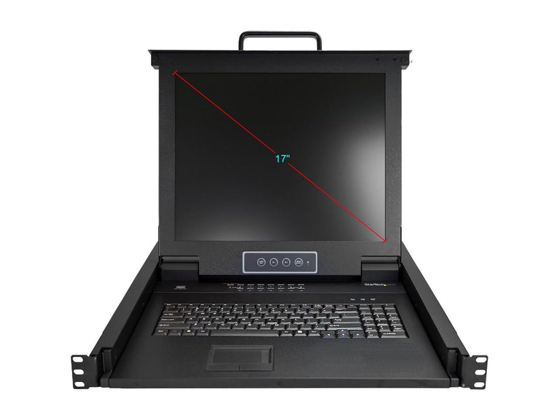 StarTech.com RKCONS1716K 16 Port Rackmount KVM Console - 17 Inch Display - 1U