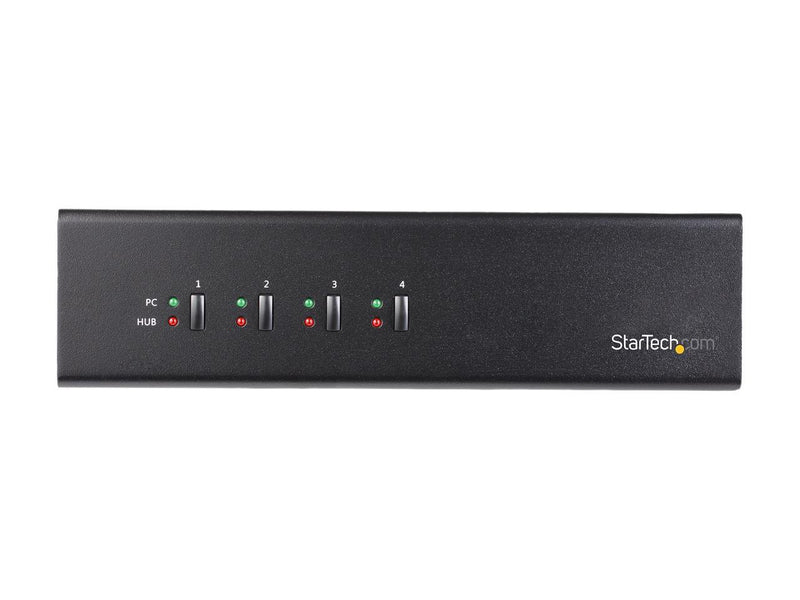 StarTech.com SV431DL2DU3A 4-Port Dual Monitor Dual-Link DVI KVM Switch - 4K 60Hz
