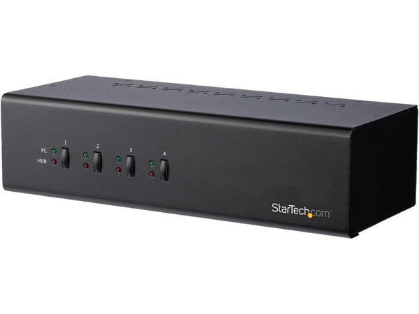 StarTech.com SV431DL2DU3A 4-Port Dual Monitor Dual-Link DVI KVM Switch - 4K 60Hz