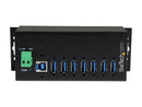 StarTech.com HB30A7AME 7-Port Industrial USB 3.0 Hub with External Power Adapter
