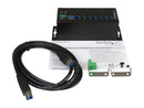 StarTech.com HB30A7AME 7-Port Industrial USB 3.0 Hub with External Power Adapter