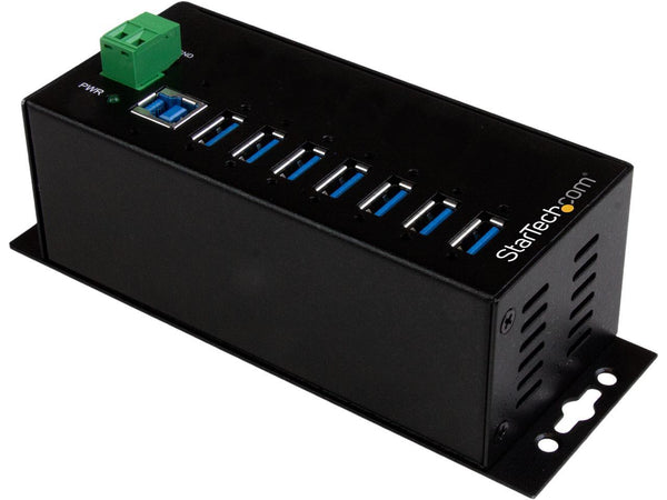 StarTech.com HB30A7AME 7-Port Industrial USB 3.0 Hub with External Power Adapter