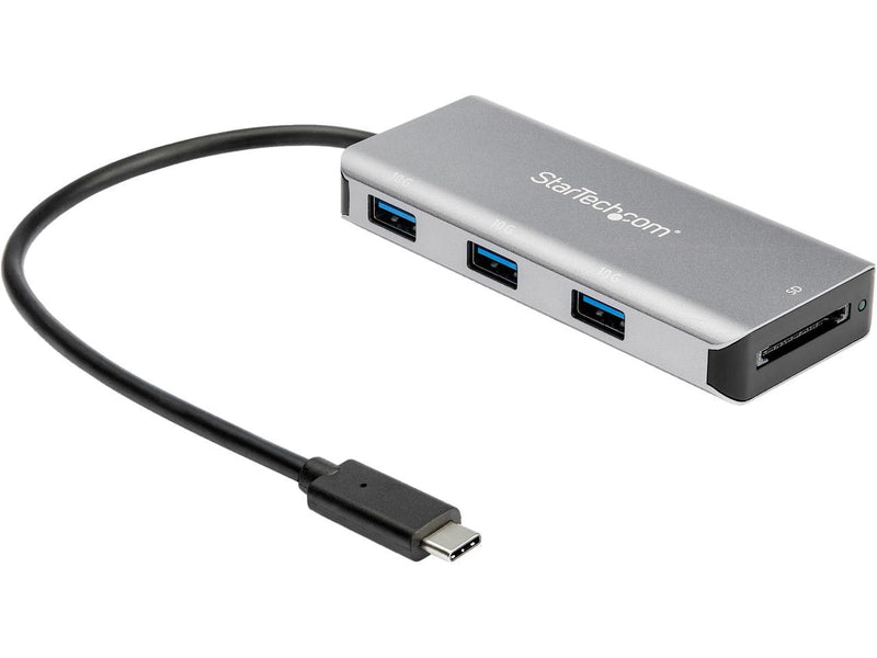 StarTech.com HB31C3ASDMB 3-Port USB-C Hub 10 Gbps with SD Card Reader & 9.8"