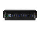 StarTech.com HB30A10AME 10-Port Industrial USB 3.0 Hub with External Power