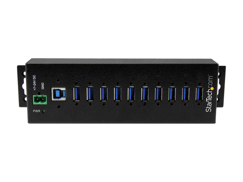 StarTech.com HB30A10AME 10-Port Industrial USB 3.0 Hub with External Power