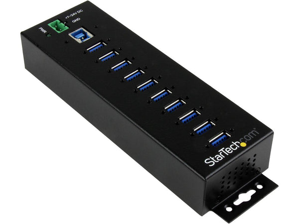 StarTech.com HB30A10AME 10-Port Industrial USB 3.0 Hub with External Power