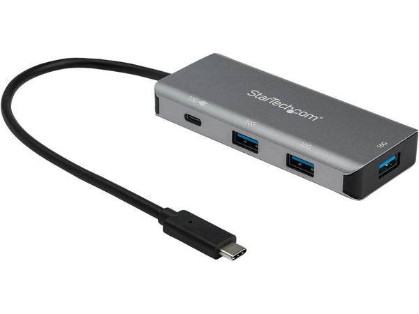 StarTech.com HB31C3A1CPD3 4-Port USB-C Hub 10 Gbps with Power Delivery & 9.8"