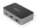 StarTech.com HB31C3A1CS 4-Port USB C Hub - USB 3.1 Gen 2 (10Gbps) - 3x USB-A &