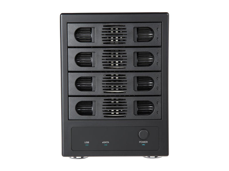 SYBA SY-ENC50104 4 Bay 3.5" SATA III HDD NON-RAID Enclosure – Supports USB 3.0 &