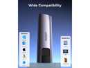 Nusyn NSE20 10Gbps M.2 NVMe/SATA SSD Enclosure,USB-C External Hard Drive Case,