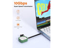 Nusyn NSE32 M.2 2230 NVMe SSD Enclosure, USB-C 3.2 Gen2 10Gbps, M Key/B+M Key,