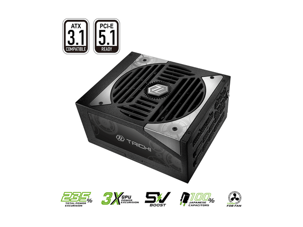 ASRock Taichi TC-1650T 1650W 80 PLUS TITANIUM & Cybenetics TITANIUM Full Modular