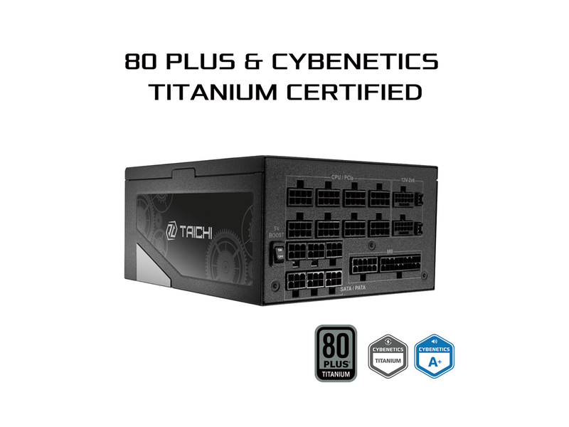 ASRock Taichi TC-1650T 1650W 80 PLUS TITANIUM & Cybenetics TITANIUM Full Modular