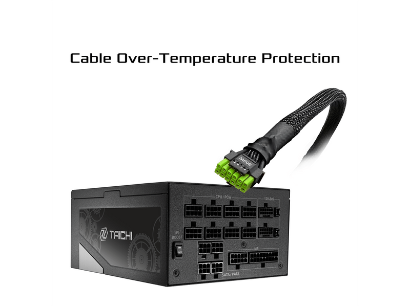 ASRock Taichi TC-1300T 1300W 80 PLUS TITANIUM & Cybenetics TITANIUM Full Modular