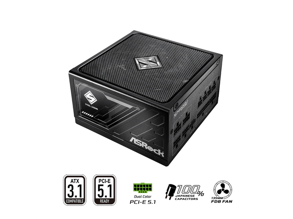 ASRock Steel Legend SL-750G 750W 80 PLUS GOLD & Cybenetics PLATINUM Full Modular
