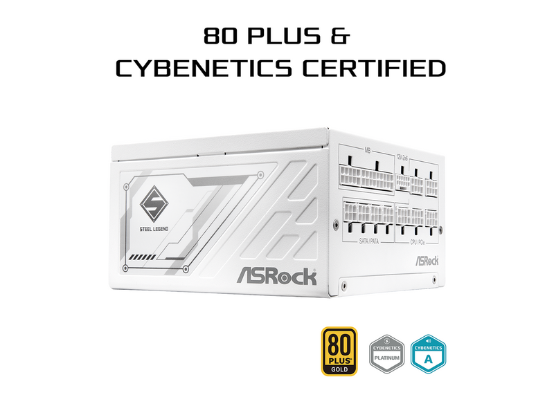 ASRock SL-1000GW 1000W 80 PLUS GOLD & Cybenetics PLATINUM Full Modular Power
