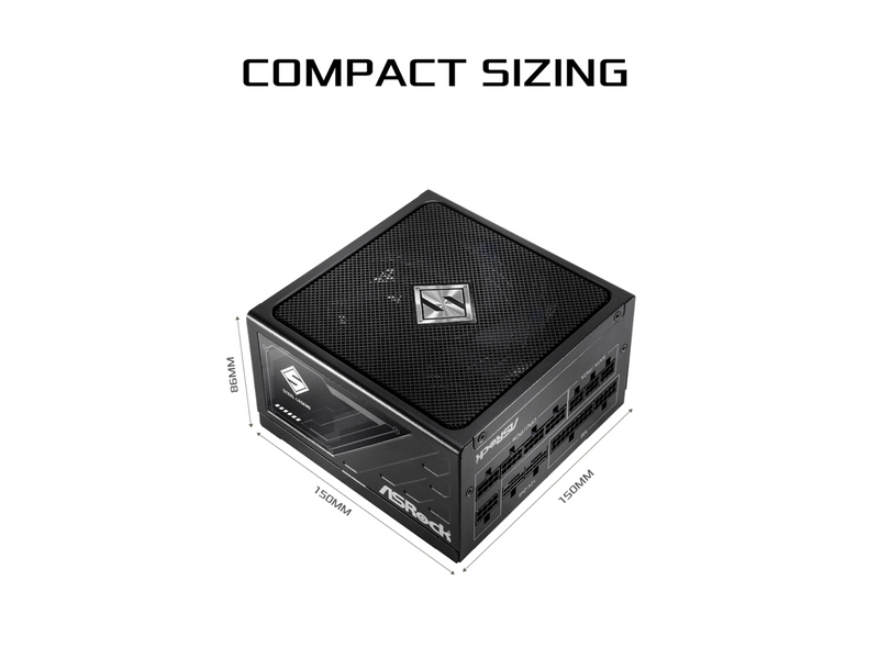 ASRock Steel Legend SL-1200G 80 PLUS GOLD & Cybenetics PLATINUM Full Modular