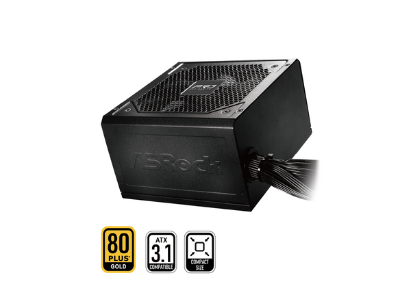 ASRock PRO Series PRO-650G 650 W ATX 3.1 Compatible 80 PLUS GOLD Certified Power