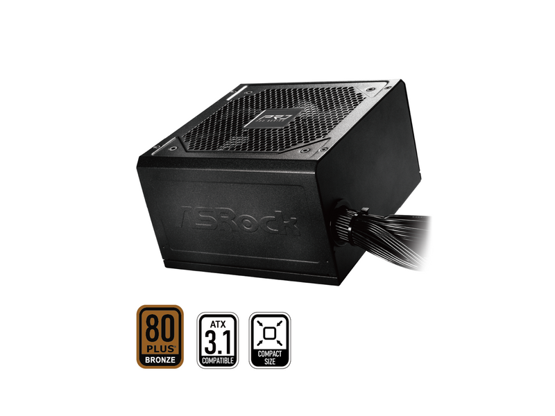 ASRock PRO Series PRO-650B 650 W ATX 3.1 Compatible 80 PLUS BRONZE Certified