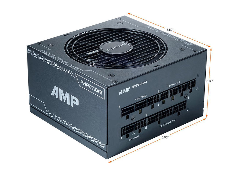 Phanteks (PH-P850G) AMP Series 850W 80PLUS Gold, ATX Power Supply, Fully