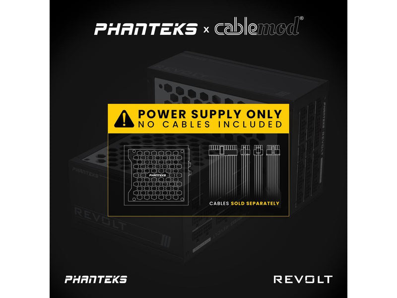 Phanteks Revolt 1000W 80PLUS Platinum, ATX 3.0, PCIe 5.0, Fully Modular,