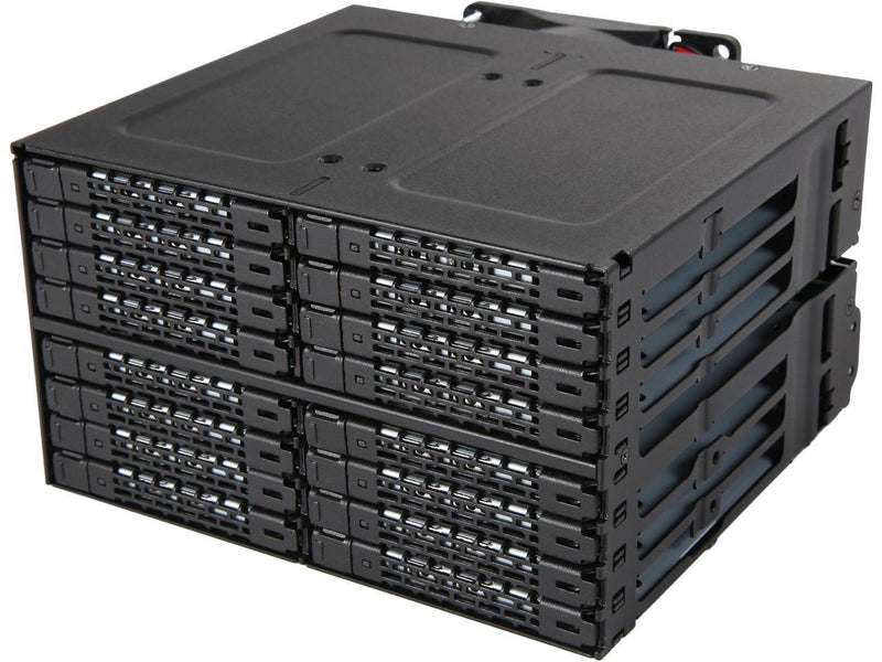 ICY DOCK ToughArmor MB516SP-B Rugged Full Metal 16 Bay 2.5" SAS/SATA SSD/HDD