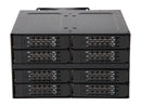 ICY DOCK MB508SP-B Rugged Full Metal 8 Bay 2.5" SAS/SATA SSD/HDD Backplane Cage