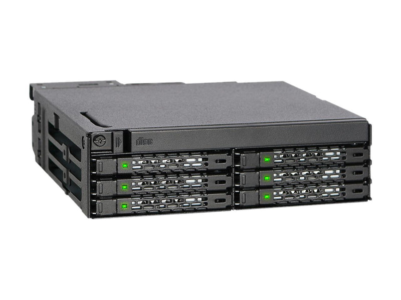 ICY DOCK MB606SPO-B ToughArmor MB606SPO-B 6 x 2.5" SAS/SATA SSD/HDD & Ultra Slim