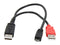 StarTech 1 ft USB Y Cable for External Hard Drive