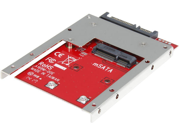 StarTech.com SAT32MSAT257 mSATA SSD to 2.5in SATA Adapter Converter