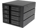 StarTech.com HSB4SATSASBA 4 Bay Aluminum Trayless Hot Swap Mobile Rack Backplane