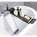 2pcs Adjustable Bathtub Caddy Tray Bath Tub Table Caddy 1W/1B Bracket - Brand New