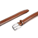 B.U-30-32 CARLO FELLINI MEN'S DRESS BELT HAND MADE 100% COW LEATHER BURNT UMBER - Like New