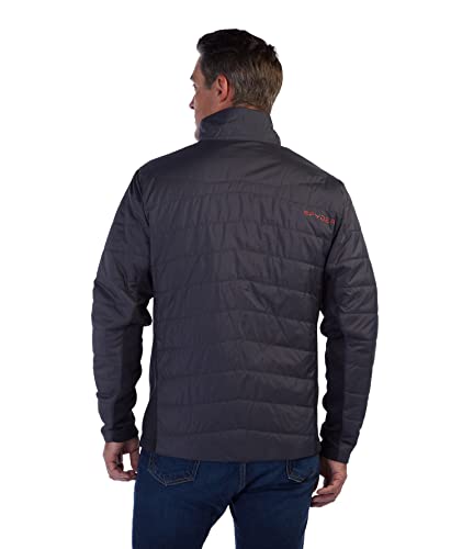 SPYDER MEN'S PEAK ZIP INSULATED MID LAYER PUFF SKI JACKET MEN XL EBONY - Like New