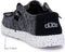 110354912 Hey Dude Men's Wally Sox Black White Size 9 - Like New