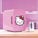 SANRIO HELLO KITTY MINI FRIDGE 4L 6 CAN, PORTABLE BEVERAGE COOLER - PINK - Like New