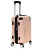 Rockland London Hardside Spinner Wheel Luggage, Champagne, Carry-On 20-Inch - Brand New