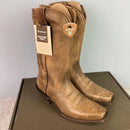 ARIAT YELLOWSTONE SHEPERD WESTERN COWBOY BOOTS WIDE - SIZE: 9.5 BROWN DISTRESSED - Like New