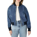 AMAZON ESSENTIALS WOMEN'S RELAXED-FIT DENIM BOMBER JACKET MEN XXL MED/VIN - Brand New