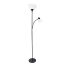 SIMPLE DESIGNS LF2000-BLACK/WHITE MOTHER-DAUGHTER FLOOR LAMP - BLACK/WHITE - Like New