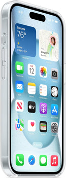 APPLE IPHONE 15 CLEAR CASE WITH MAGSAFE: LIGHTWEIGHT PHONE CASE - CLEAR - Like New