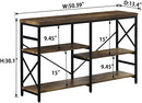 Wakefit Industrial Sofa Table, Console Table 3-Tier Industrial Rustic NX09-ST01 - Like New