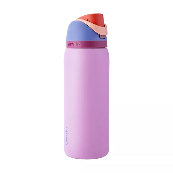 OWALA 32OZ FREESIP STAINLESS STEEL WATER BOTTLE - KICKFLIP/PINK - Like New