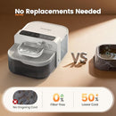 INVENGO FILTERLESS CAT WATER FOUNTAIN WASTEWATER SEPARATION 3.5L STAINLESS - BLK - Like New