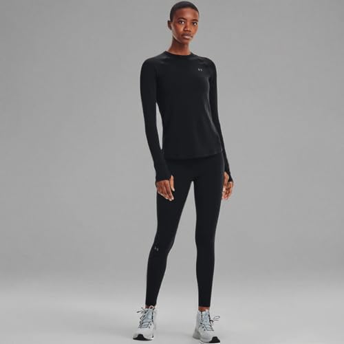 1343320 UNDER ARMOUR WOMEN'S BASE 3.0 CREW-NECK T-SHIRT WOMEN'S S BLACK - Brand New