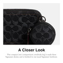 Coach Charter Slim Crossbody, Black Denim - Brand New