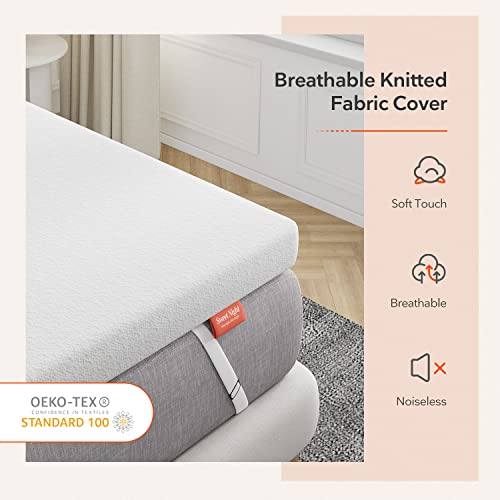 Sweetnight 3 Inch Mattress Topper Queen, Gel Mattress Topper for Cooling Sleep - Brand New