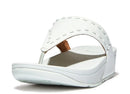 FITFLOP LULU RUBBER-STUD WOMEN SANDALS - SIZE: WOMEN 7 (EU W38) - SEAFOAM BLUE - Like New