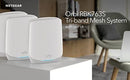 NETGEAR Orbi AX5400 WiFi 6 Mesh 1 Router 2 Satellites RBK763S-100NAS - White New