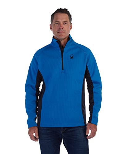 SPYDER MEN'S OUTBOUND RAGLAN SLEEVES HALF ZIP JACKET - SIZE: MEN L - COLLEGIATE - Brand New